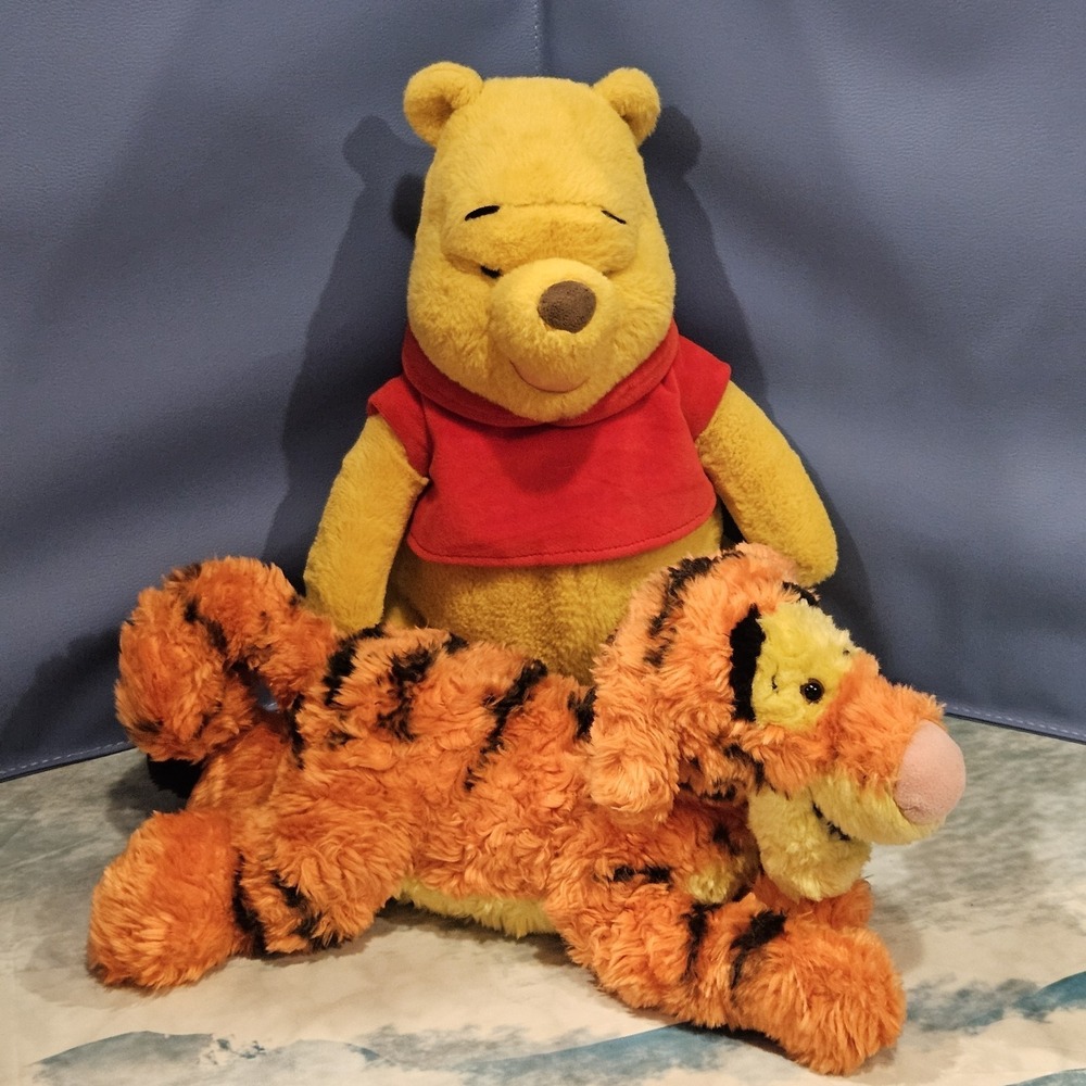 Disney Winnie The Pooh Tigger Plush Bundle 12" Stuffed Animals Set